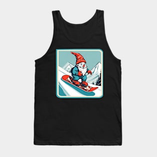 Gnome snowboarding Tank Top